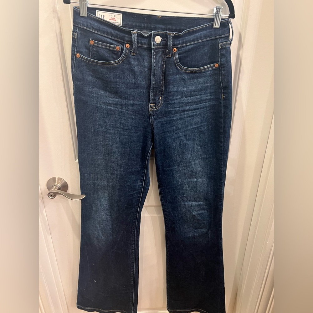 GAP flare high rise jeans size 6